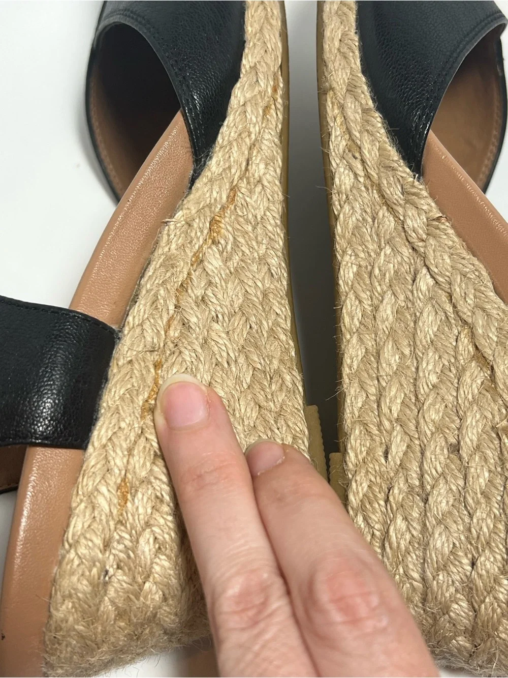Vionic Black Ankle-Strap Espadrille Wedges size 8